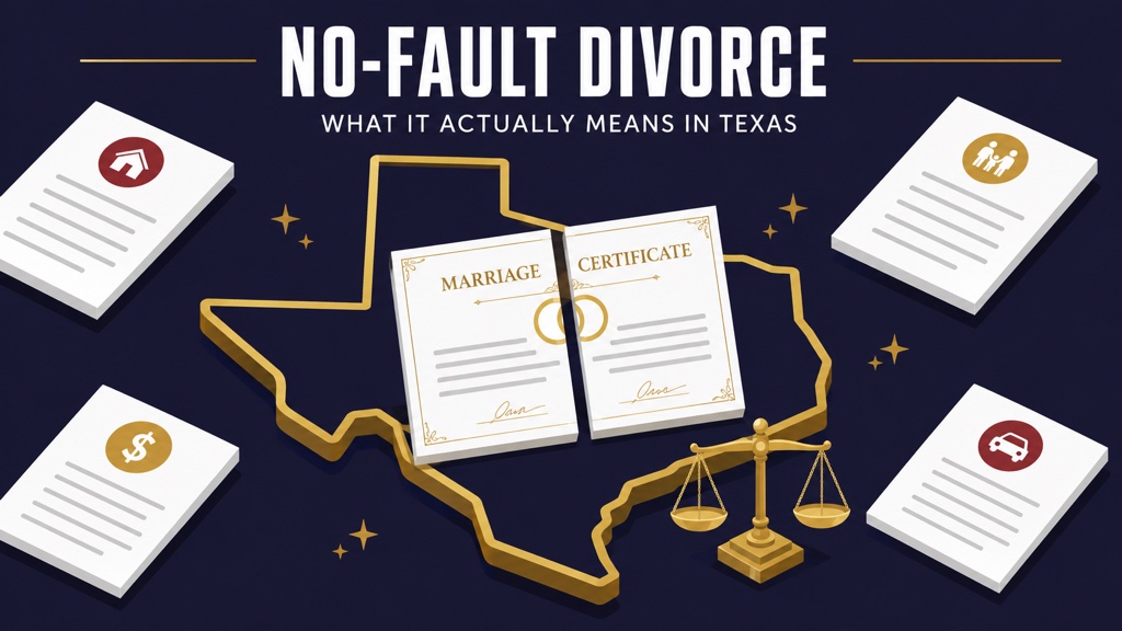 What "no-fault" actually means in Texas.